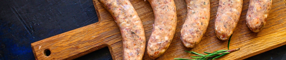 Saucisses artisanales naturelles sans gluten